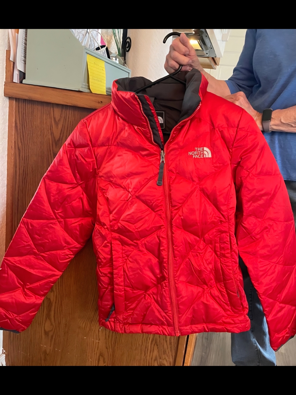The North Face Red Insulated Quilted Jacket